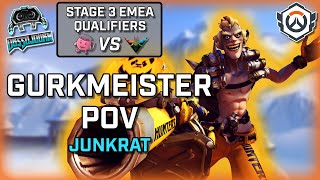 [Gurkmeister POV] Aww Yeah vs Wasp X Ohhhh No | Stage 3 EMEA Qualifiers | OWCS