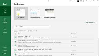 Excel: werken met werkmappen en werkbladen