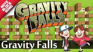 Gravity Falls - Opening Theme - Minecraft |Note Block Song + Doorbell Tutorial|