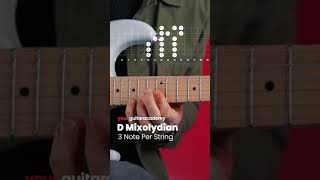 D Mixolydian Scale (3 Note Per String) #guitarlessons