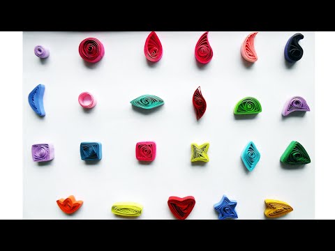 How to Make Basic Quilling Shapes - Tutorial Part 1 for Beginners How to Make Basic Quilling Shapes - Tutorial Part 1 for Beginners