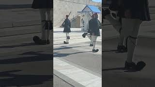 Evzones Greek Presidential Guard ( Τomb of Unknown Soldier ) Monument in Athens