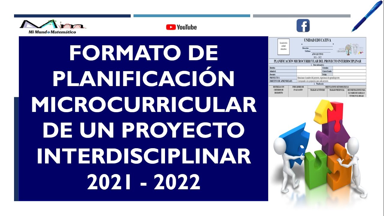 FORMATO DE PLANIFICACIÓN MICROCURRICULAR DE UN PROYECTO ...