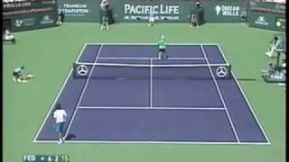 Roger Federer - Funhouse Backhand vs Hewitt