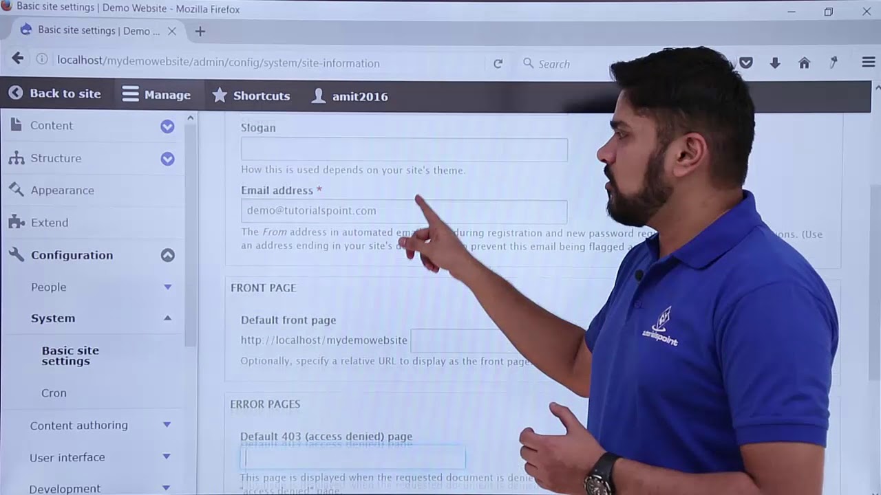 Drupal Basic Site Settings Youtube