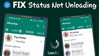 How to Fix WhatsApp status not uploading Sending & Couldn't Send Problem Hindi 2024