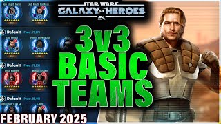 KYBER PREP WITH 10mil GP AND ONLY 3.5 GLs (February 2025 3v3) #swgoh #starwars #gac