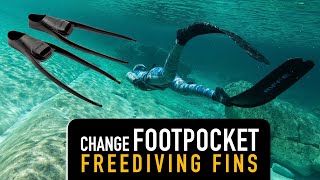 How to Change Your Freediving Fin Foot Pockets (Plastic fins, no glue)