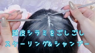 【ASMR】頭皮のシラミ治療とシャンプーロールプレイLice treatments,shampoo,head massage RP