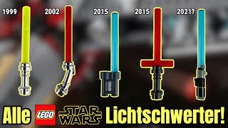 Die spannende Entwicklung der LEGO Star Wars Lichtschwerter! + Ideen | 1999-2020 | Jedi & Sith