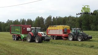 Silage Action | Pötinger VS Strautmann in heavy grass