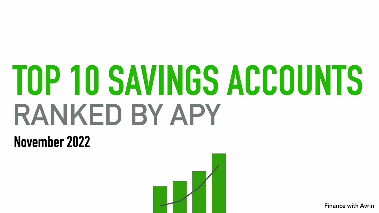 Top 10 High Yield Savings Accounts Ranked By APY - November 2022 ...