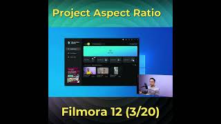 Filmora 12 Basic 3 Project Aspect Ratio #shorts