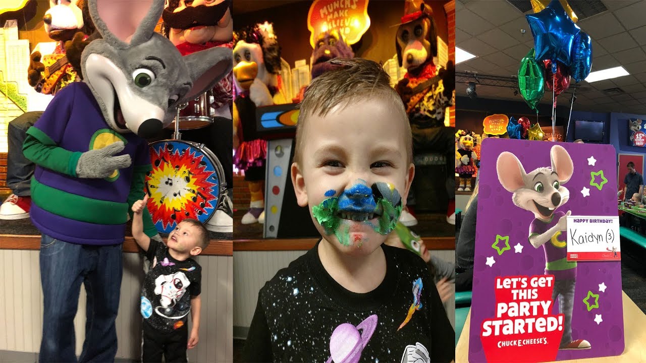 Birthday Party At Chuck E Cheeses Youtube