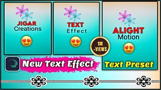 Top 10 Alight Motion text Animation Preset || new text presets 2022 || Gujarati text effect ||