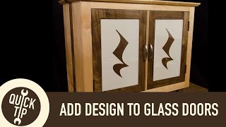 The Easy Way to Add Design to Glass Doors on Cabinets.