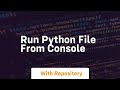 run python file from console