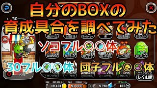 【城ドラ】自分のBOXの育成度合いを調べてみた