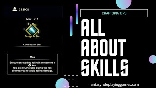 Craftopia - Skills | How To Reset Skill Points | Using Items With Skills