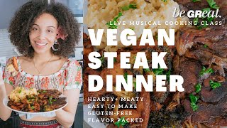 VEGAN STEAK DINNER - Gluten-Free and Plant-Based Valentine’s Dinner Recipes!