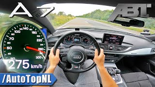 AUDI A7 3.0 TFSI ABT | TOP SPEED on AUTOBAHN [NO SPEED LIMIT] by AutoTopNL