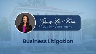 Practice Area Spotlight: Business Litigation & Dispute Resolution in SC | Goings Law Firm