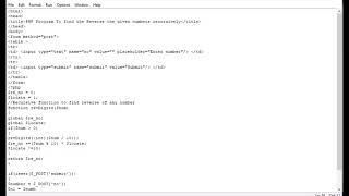 PHP Program To find the Reverse the given numbers recursively