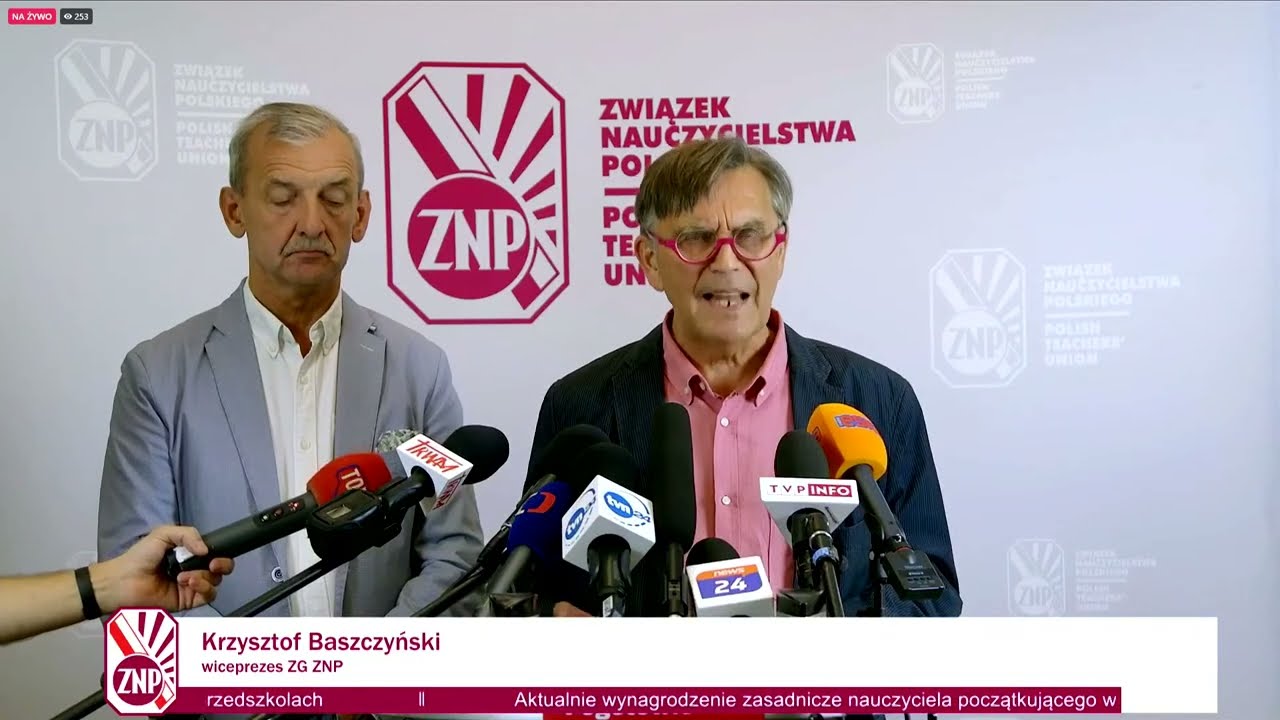 Konferencja Prasowa Związku Nauczycielstwa Polskiego, Z Udziałem ...