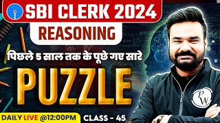 SBI Clerk 2025 | Puzzle Reasoning | SBI Clerk Puzzles | SBI Clerk Reasoning by Arpit Sir #45