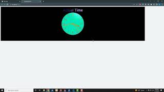 Python Coded Clock Actual Time and 3D Animation