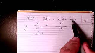 reaction between KOH and phosphoric acid