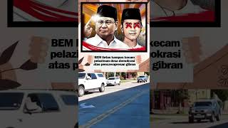 BEM lintas kampus kecam pelaziman dosa demokrasi atas pencawapresan gibran #shorts