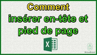 Comment insérer en tete et pied de page excel