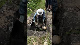 Unplugging the Tsujunkyo Aquaduct Bridge for irrigation  #satisfying g