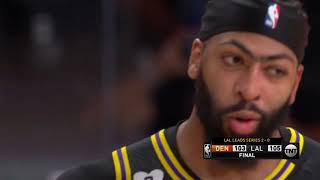"KOBE💜💛" | Anthony Davis Hits The Biggest Game Winner In The Playoffs In Game 2 V.S Denver Nuggets!