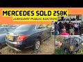 MERCEDES SOLD 250K. JUDICIARY Vehicles auction. see how it happened.