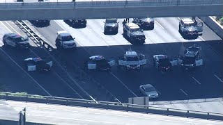 Bay Area I-80 standoff suspect who shot himself still alive but in critical condition: CHP