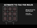 ultimate tic tac toe rules. step by step guide