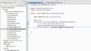 Android Application Development Tutorial - 67 - Setting up a SurfaceView class