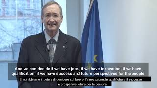 Il presidente di Eurochambres Christoph Leitl interviene sulle prossime elezioni europee