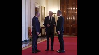 Biały Dom. Prezydent RP Andrzej Duda i Premier Donald Tusk spotkali się z Prezydentem Joe Bidenem.