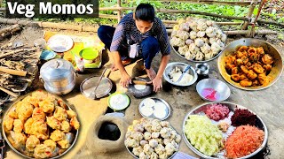 सबसे आसान मार्केट जैसा MOMOS बनाएं | Village Style Veg Momos Recipe | Indian Food