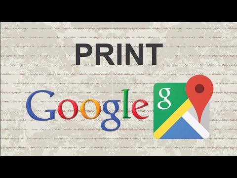 How to print Google Maps How to print Google Maps