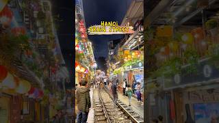 Visiting the famous Train Street in Hanoi, Vietnam #hanoitour #hanoitrainstreet #hanoivietnam