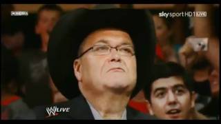 WWE RAW 7/25/11 Jim Ross returns as commentary