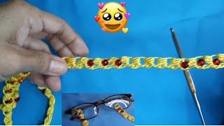 ¡¡PRECIOSOS!! Sujetadores de lentes a crochet o ganchillo muy fáciles paso a paso (#7)