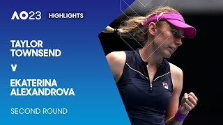 Taylor Townsend v Ekaterina Alexandrova Highlights | Australian Open 2023 Second Round