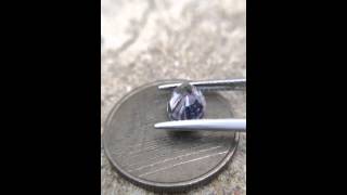 1.69ct Unheated Natural Oval Violetish Blue Sapphire Tanzania