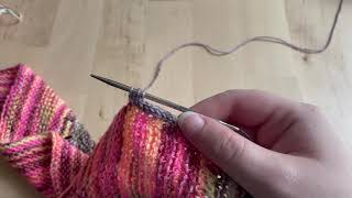 Adding I-Cord to a Finished Garter Stitch Edge