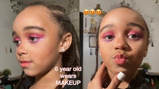 6 YEAR OLD GETS HER MAKUP DONE | Serenity Rose